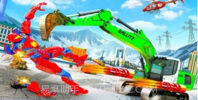 雪地挖掘机机器人鹿汽车v1.13截图