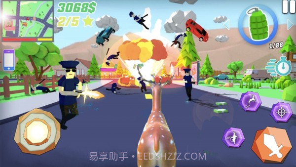 沙雕鹿哥模拟器免费版1.3截图