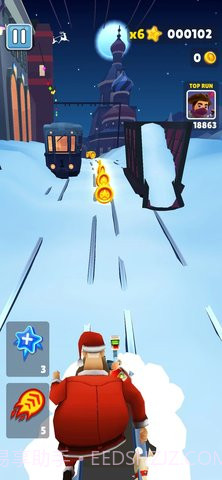 地铁跑酷雪地地图（Subway Surf）截图3