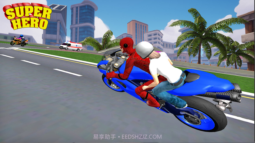 SuperheroBikeTaxiSimulator截图1