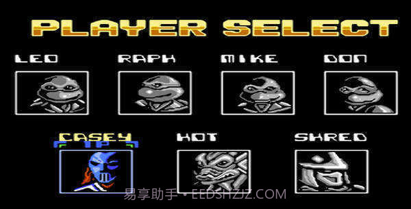 忍者神龟格斗街机版FC截图1 忍者神龟格斗街机版FC截图1