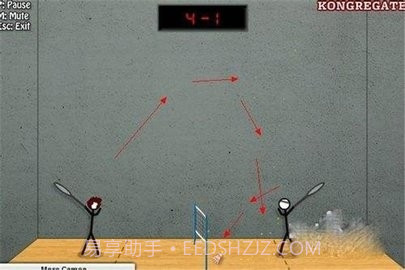 火柴人打羽毛球截图1