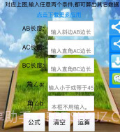 直角三角形计算器截图1 直角三角形计算器截图1