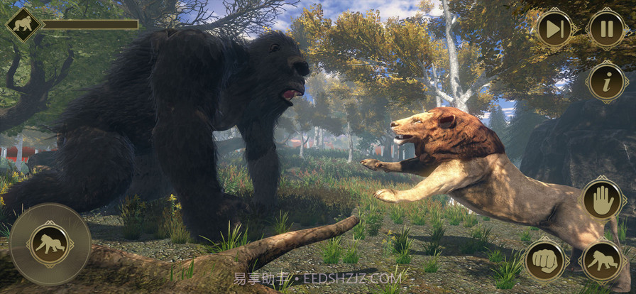 生气的大猩猩怪物打猎模拟截图4