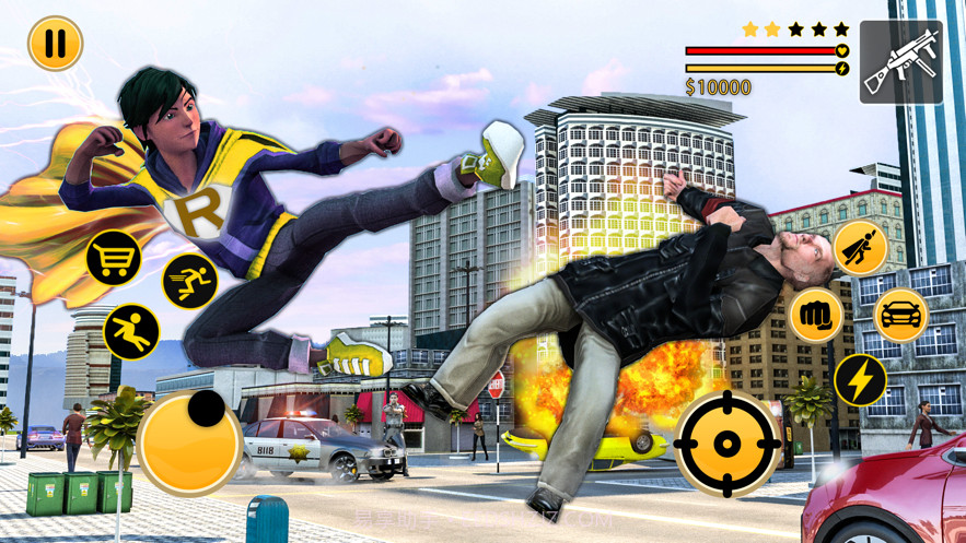 飞行超人机器人火柴人绳索英雄截图4 飞行超人机器人火柴人绳索英雄截图4