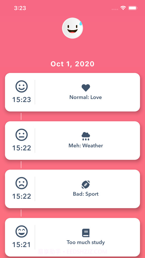 MoodTracker:)Widget截图3