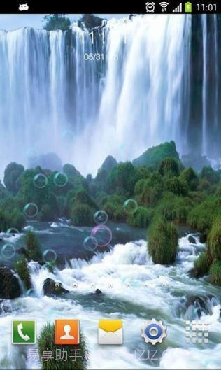 真实天气瀑布动态壁纸截图2