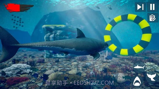 愤怒鲨鱼木筏生存截图2