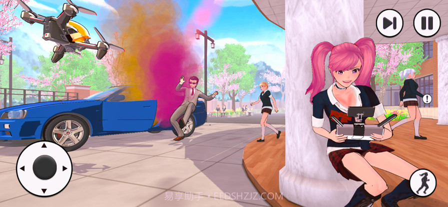 日本动漫高的学校坏的女孩模拟截图1 日本动漫高的学校坏的女孩模拟截图1