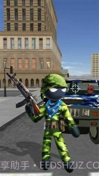 火柴人绳索英雄特种兵截图1