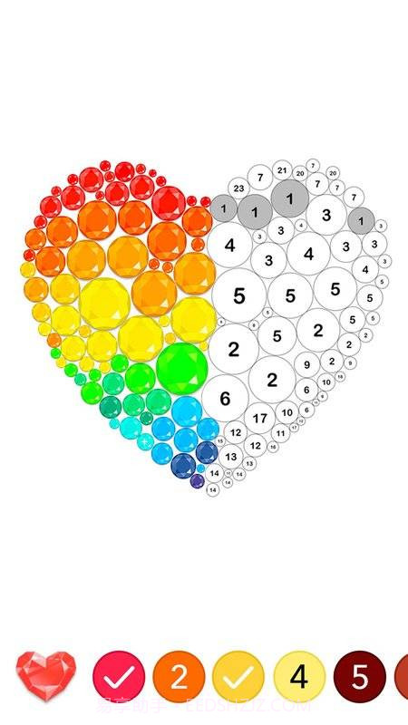 数字钻石画填色书截图1