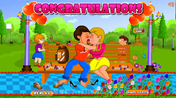 情人在公园接吻截图2