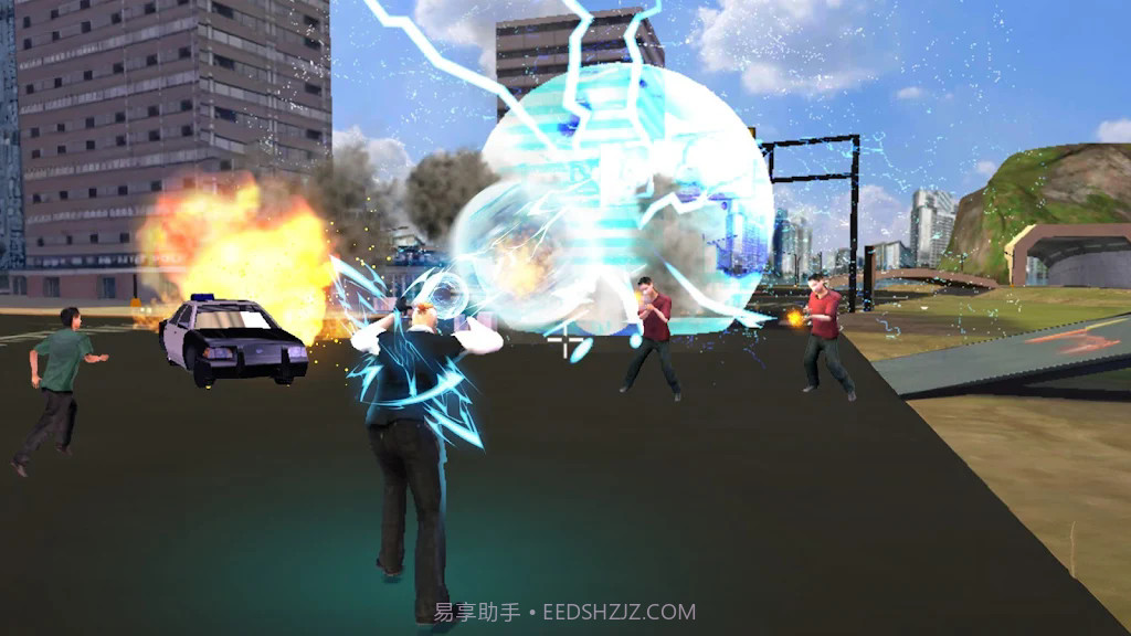 警察绳索英雄城市战斗截图2