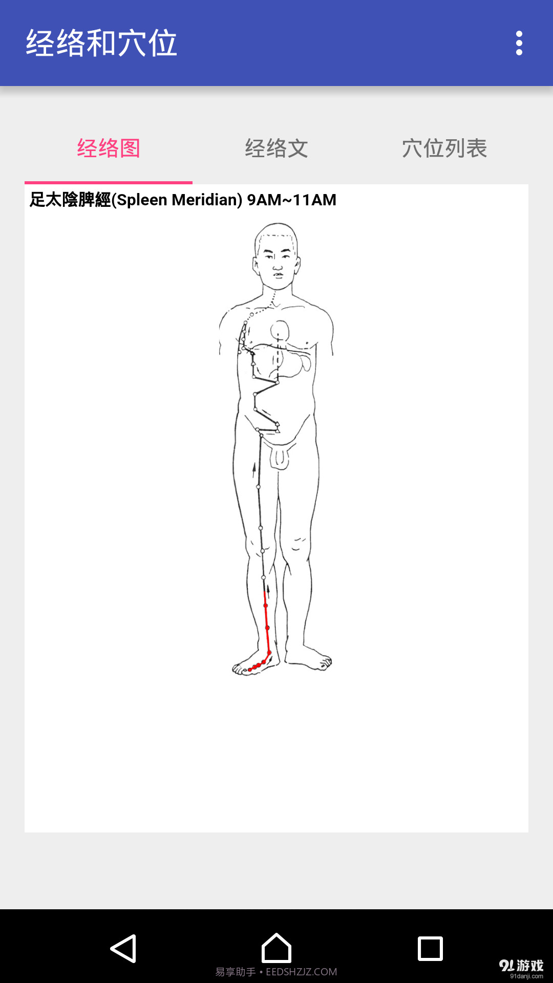 中医经络穴位流注截图2