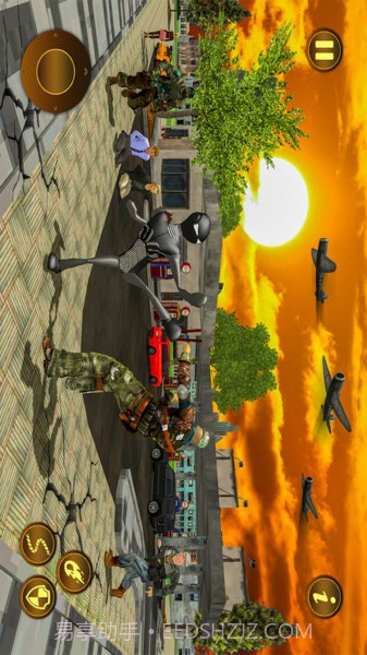 火柴人绳索英雄城市截图1 火柴人绳索英雄城市截图1