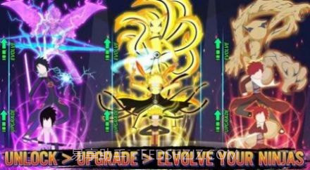 忍者火柴人摔跤截图2