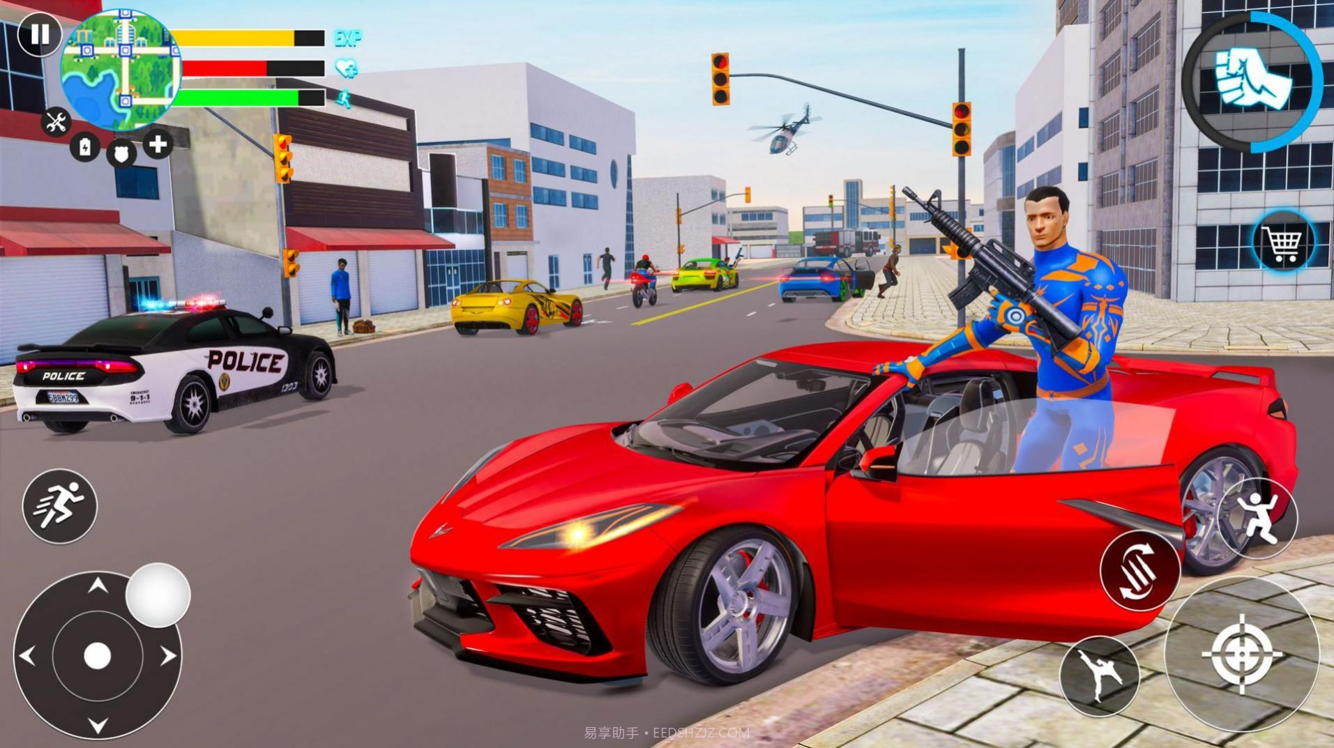 绳索英雄犯罪城截图1 绳索英雄犯罪城截图1