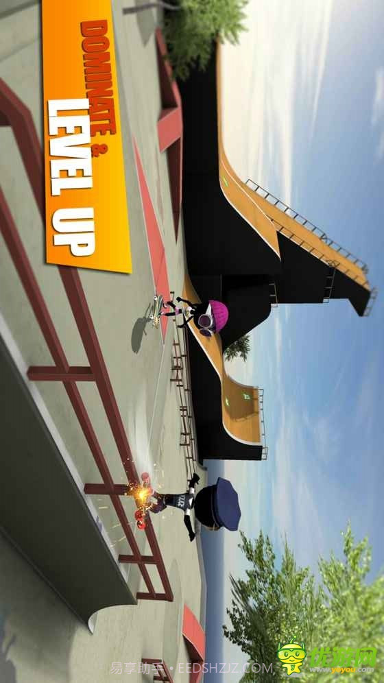 火柴人滑板对决3D截图4 火柴人滑板对决3D截图4