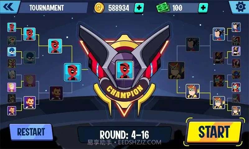 火柴人勇士超级暗影格斗无限金币钻石版截图4 火柴人勇士超级暗影格斗无限金币钻石版截图4