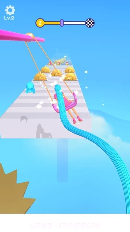 巨型头发奔跑者截图1