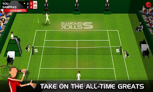 火柴人网球 Stick Tennis截图3 火柴人网球 Stick Tennis截图3
