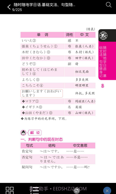 日语基础文法与句型截图3