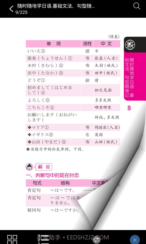 日语基础文法与句型截图2