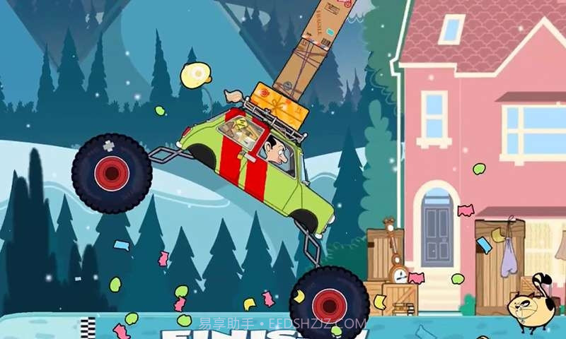 憨豆先生送快递截图2