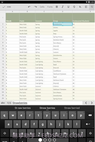 Google表格:Google Sheets截图1