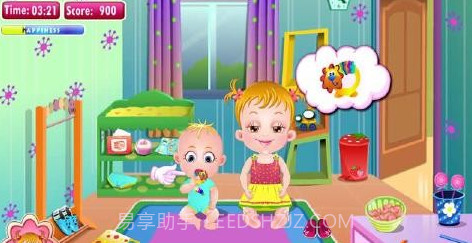 可爱宝贝照顾弟弟截图2