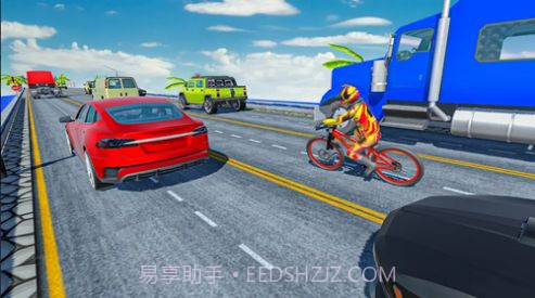 疯狂的交通自行车骑士3D截图4