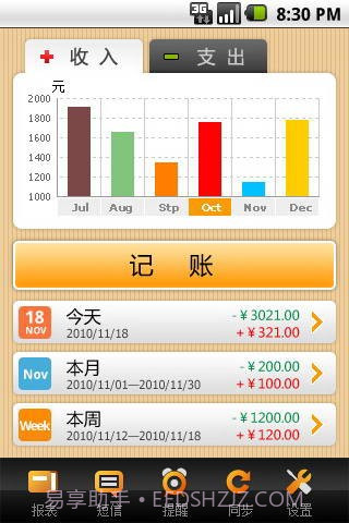 银冬瓜免费手机记账软件截图2