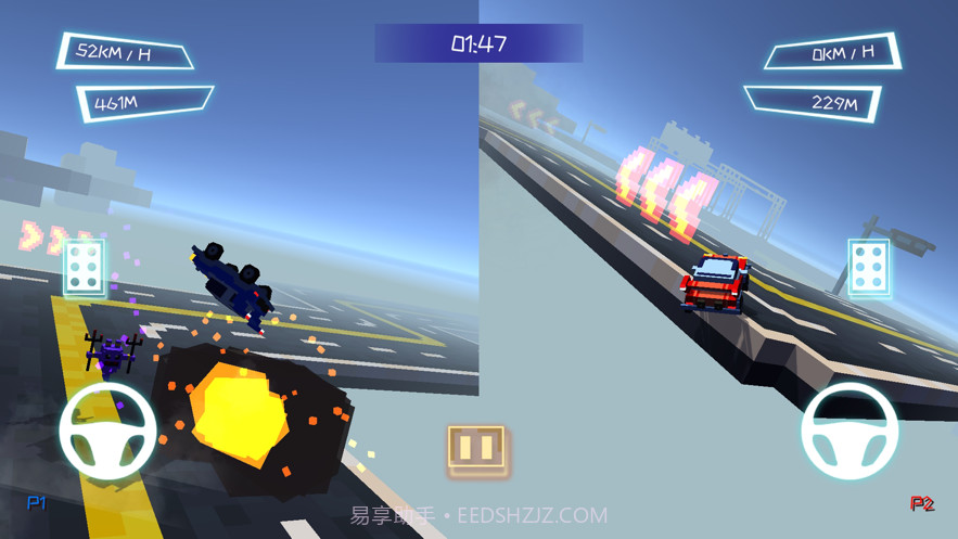 双人赛车3D跑车版截图4