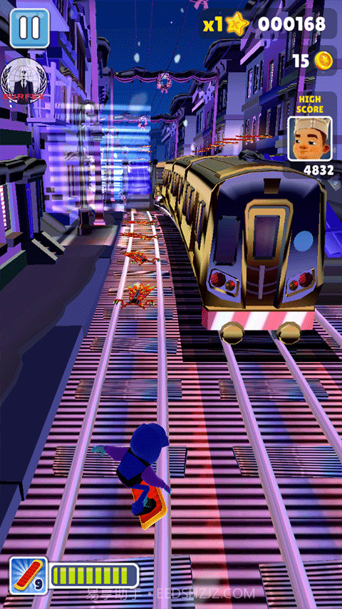 地铁跑酷魂环杰克版截图3 地铁跑酷魂环杰克版截图3