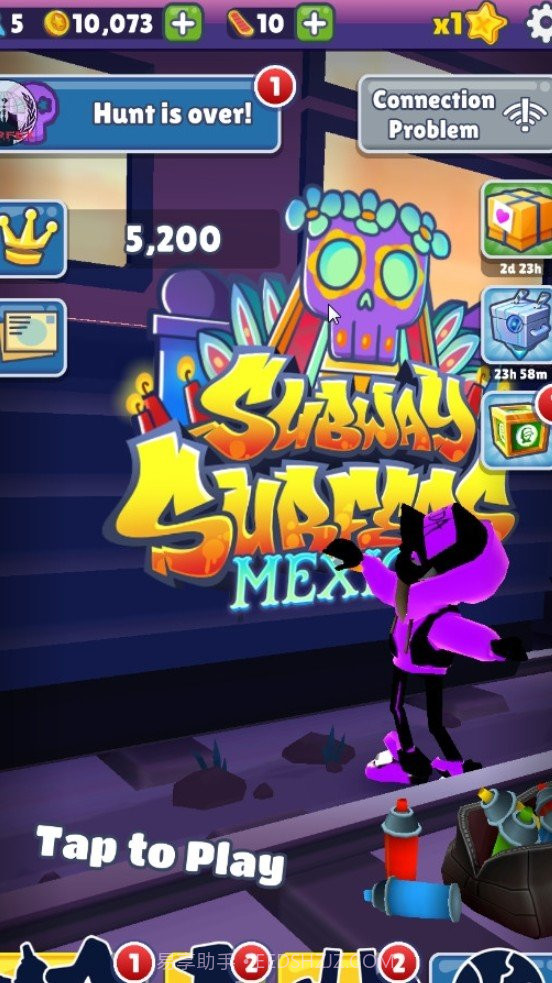 地铁跑酷紫色拖尾杰克魔改版截图2