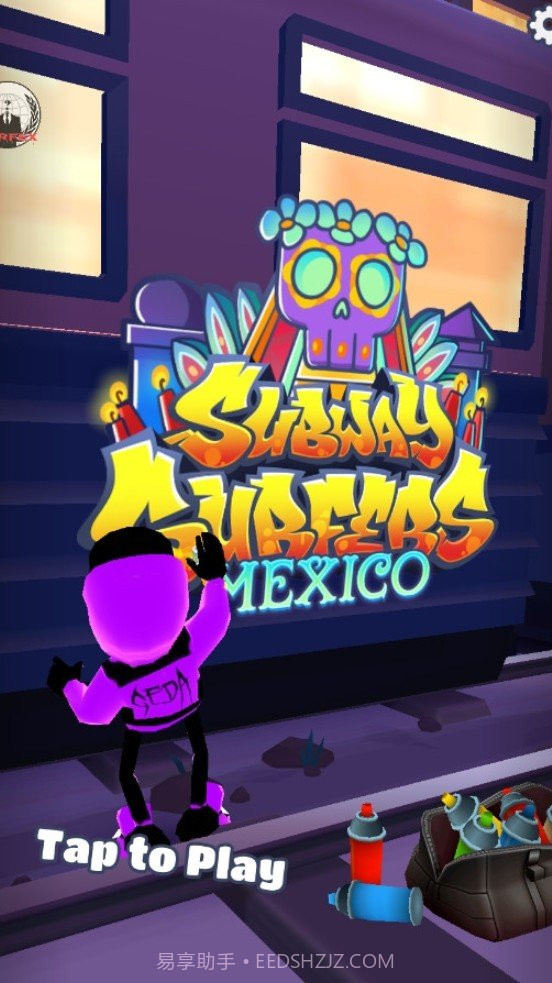 地铁跑酷紫色拖尾杰克魔改版截图3