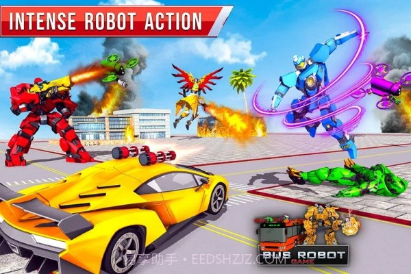 飞行巴士机器人车截图4