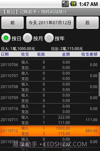 易记手机记账助手截图3 易记手机记账助手截图3