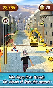 愤怒的老奶奶玩酷跑截图1