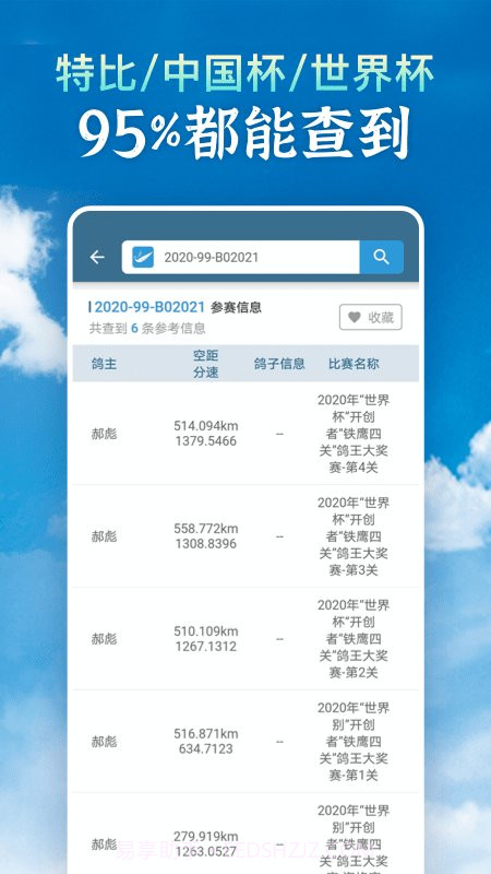 信鸽足环号网查询截图3 信鸽足环号网查询截图3