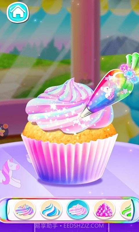 独角兽蛋糕制作截图4 独角兽蛋糕制作截图4
