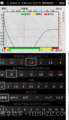 景深计算器截图1