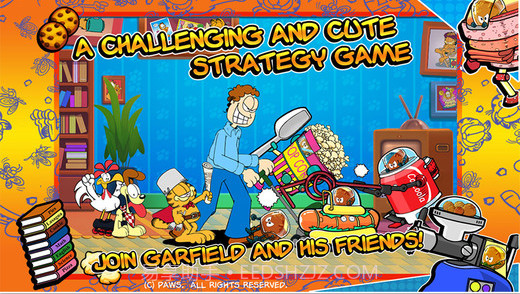 加菲猫总动员:食物大作战正版截图1 加菲猫总动员:食物大作战正版截图1